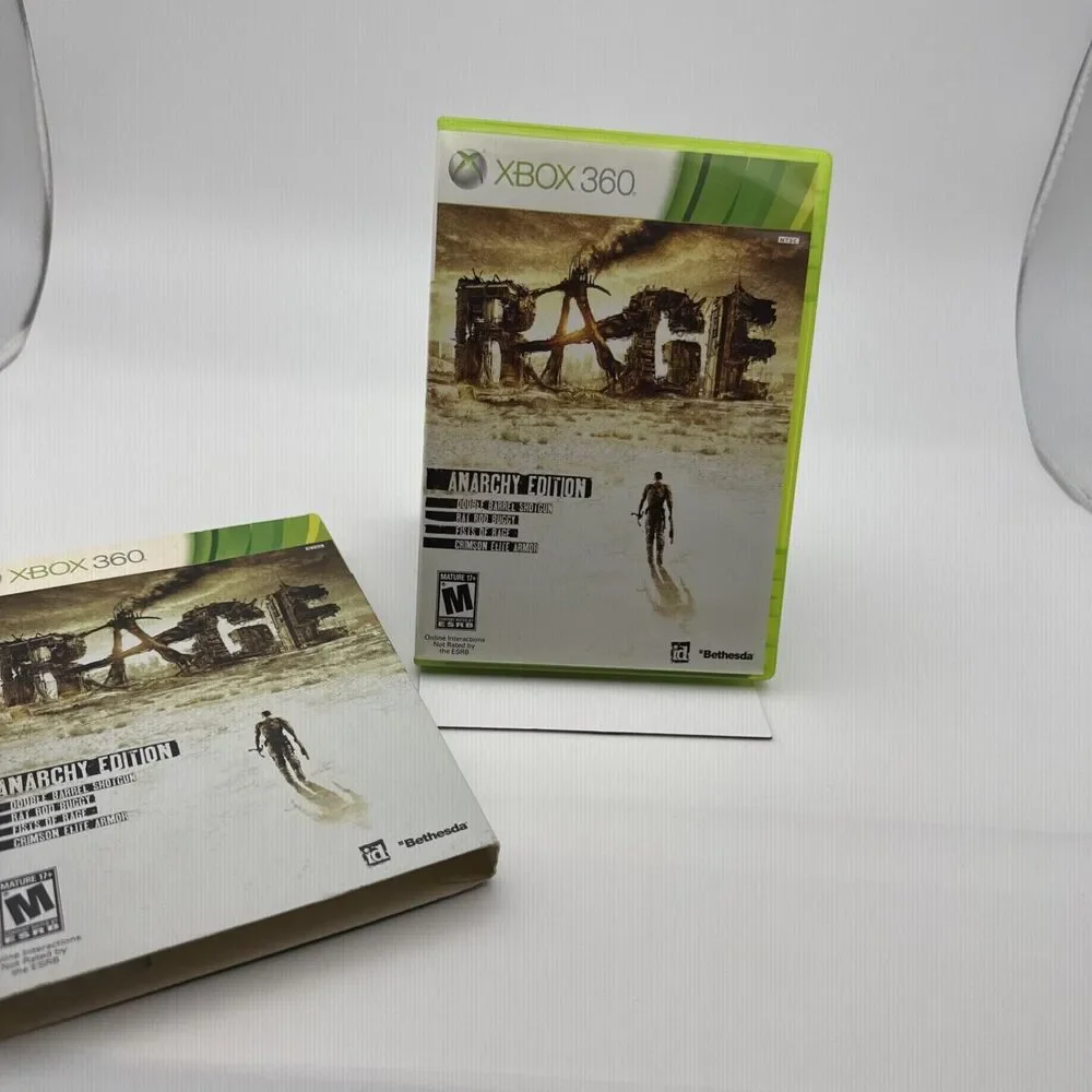 Rage Anarchy Edition 3 Discs With Case & Manual Microsoft Xbox 360 Tested
